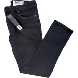Zanerobe Mens Black Skinny Jeans Denim Snapshot Denimo Sz 36 Retail $160 NWT!